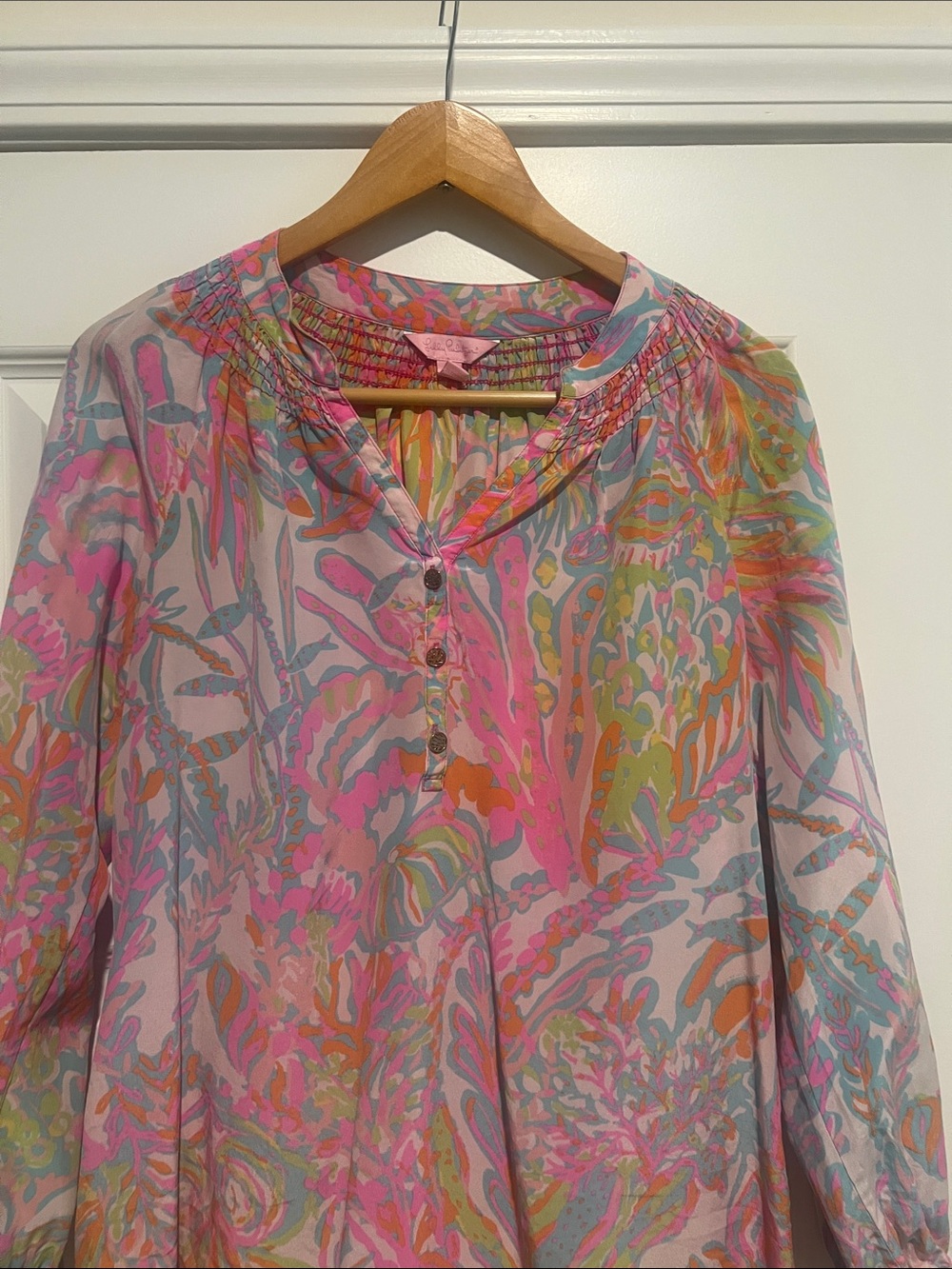 Lilly Pulitzer Pink Multi-Color Floral Tunic Top